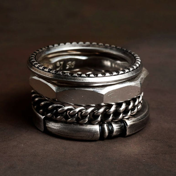 WERKSTATT MUNCHEN 4 ring combination ring M1188 PWM4